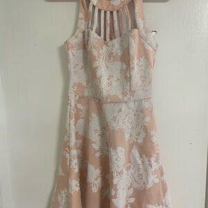 Floral Halter Dress in Pink and White.lTrixx Size Small.